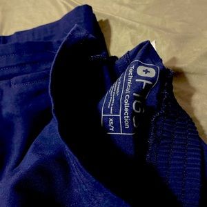 Navy blue FIGs straight pant (not wide, not skinny)